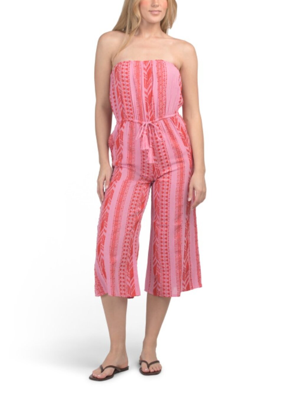 NWT ELAN  Strapless Swim Cover-up Jumpsuit- Medium